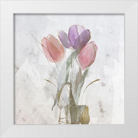 Pillow Talk I White Modern Wood Framed Art Print by Sommers, Mindy