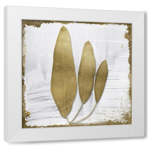 Gold Dipped White Modern Wood Framed Art Print by Sommers, Mindy