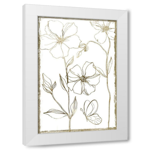 Gold Philosophy II White Modern Wood Framed Art Print by Sommers, Mindy