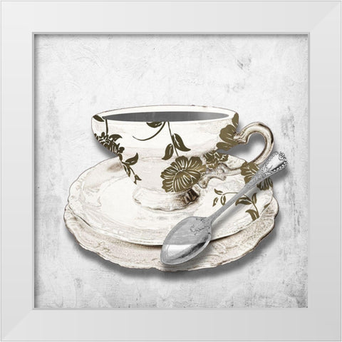 CafÃ© Rendezvous I White Modern Wood Framed Art Print by Sommers, Mindy