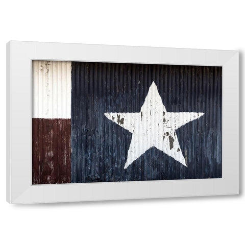 Lone Star White Modern Wood Framed Art Print by Sommers, Mindy