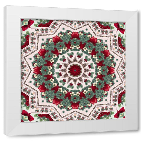 Country Christmas III White Modern Wood Framed Art Print by Sommers, Mindy