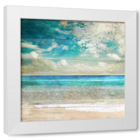 Beach II White Modern Wood Framed Art Print by Sommers, Mindy