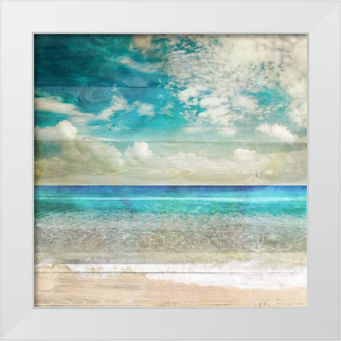 Beach II White Modern Wood Framed Art Print by Sommers, Mindy