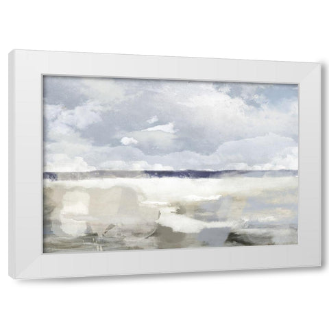 The Sea-The Sky White Modern Wood Framed Art Print by Sommers, Mindy