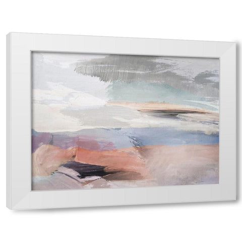 Oasis White Modern Wood Framed Art Print by Sommers, Mindy
