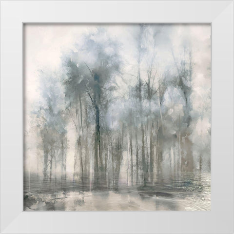 After the Rain White Modern Wood Framed Art Print by Sommers, Mindy