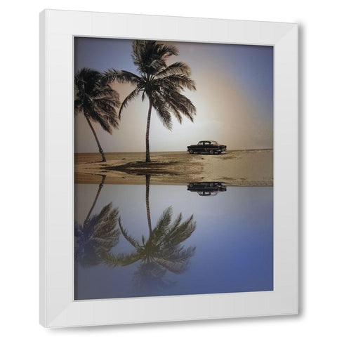 Lovers Peak White Modern Wood Framed Art Print by Sommers, Mindy