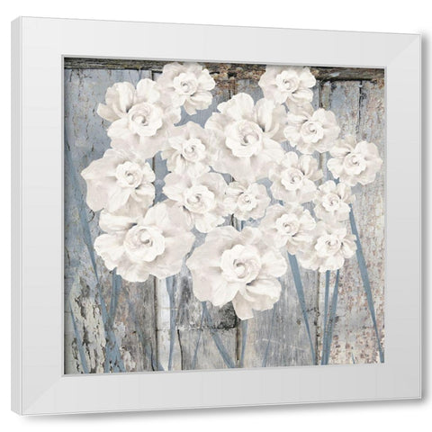 Ivory and Wood White Modern Wood Framed Art Print by Sommers, Mindy