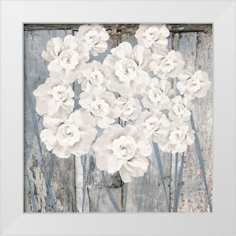 Ivory and Wood White Modern Wood Framed Art Print by Sommers, Mindy