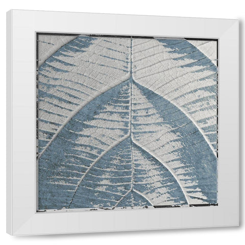 Sky Leaf White Modern Wood Framed Art Print by Sommers, Mindy