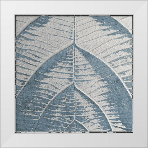 Sky Leaf White Modern Wood Framed Art Print by Sommers, Mindy