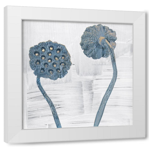 Seed Pods White Modern Wood Framed Art Print by Sommers, Mindy