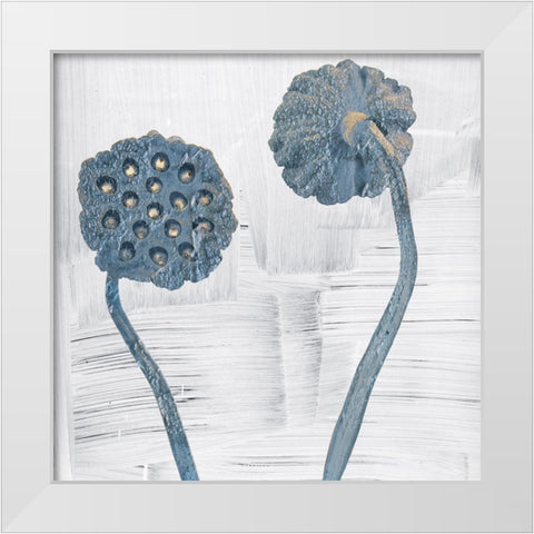 Seed Pods White Modern Wood Framed Art Print by Sommers, Mindy