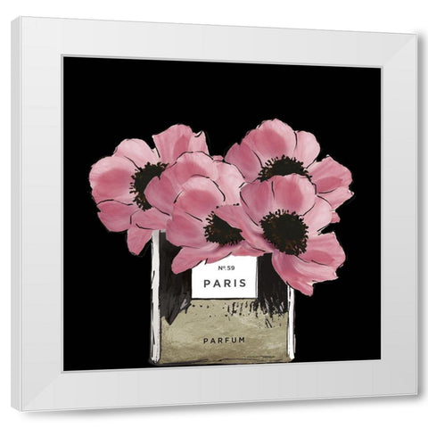 Glamour Peonies White Modern Wood Framed Art Print by Sommers, Mindy