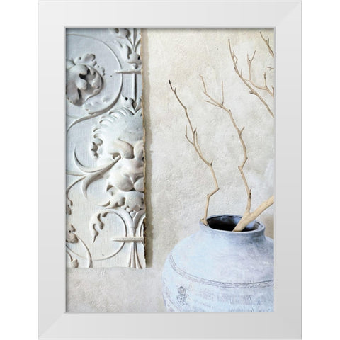 Lions Den White Modern Wood Framed Art Print by Sommers, Mindy