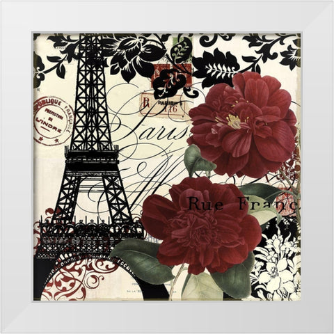 Parisienne White Modern Wood Framed Art Print by Sommers, Mindy