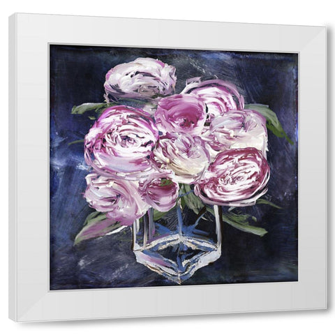Peony Jar White Modern Wood Framed Art Print by Sommers, Mindy