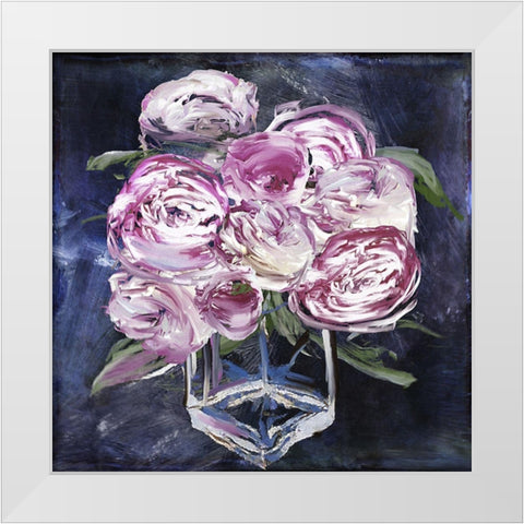 Peony Jar White Modern Wood Framed Art Print by Sommers, Mindy