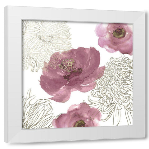 Dainty Girl White Modern Wood Framed Art Print by Sommers, Mindy