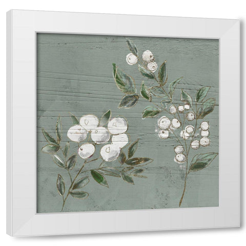 Berrywood White Modern Wood Framed Art Print by Sommers, Mindy