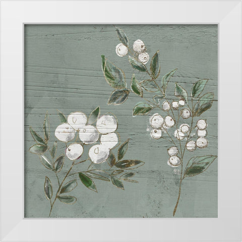 Berrywood White Modern Wood Framed Art Print by Sommers, Mindy