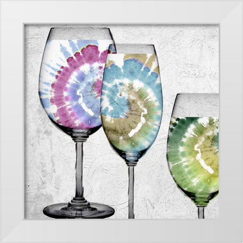 Groovy Glasses White Modern Wood Framed Art Print by Sommers, Mindy