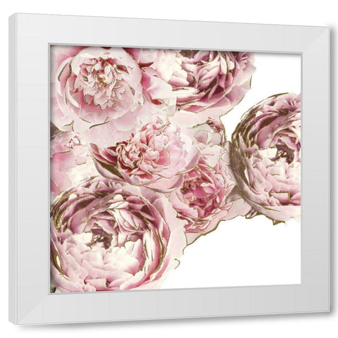 Pink Scented White Modern Wood Framed Art Print by Sommers, Mindy