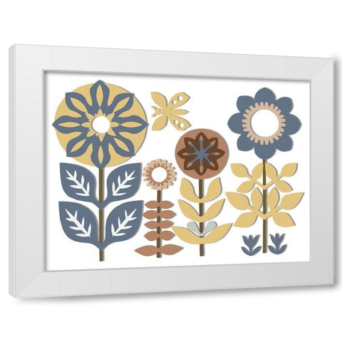Nineties Vibe White Modern Wood Framed Art Print by Sommers, Mindy