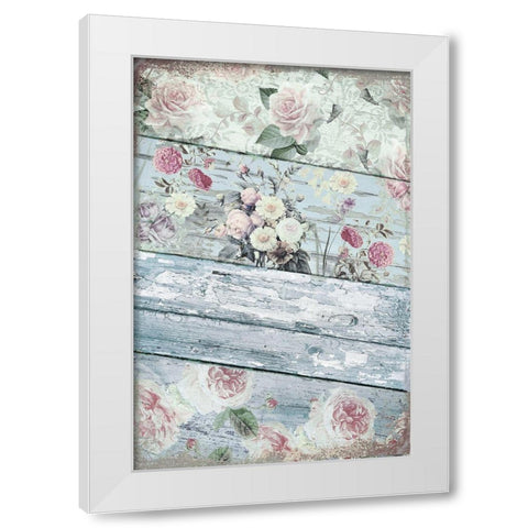 Villa Rosa White Modern Wood Framed Art Print by Sommers, Mindy