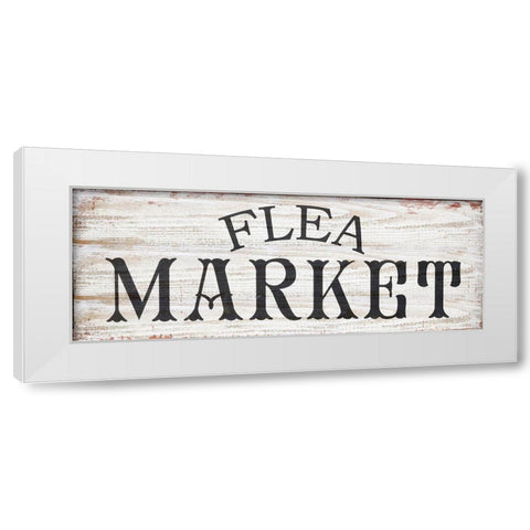 Flea Market White Modern Wood Framed Art Print by Sommers, Mindy