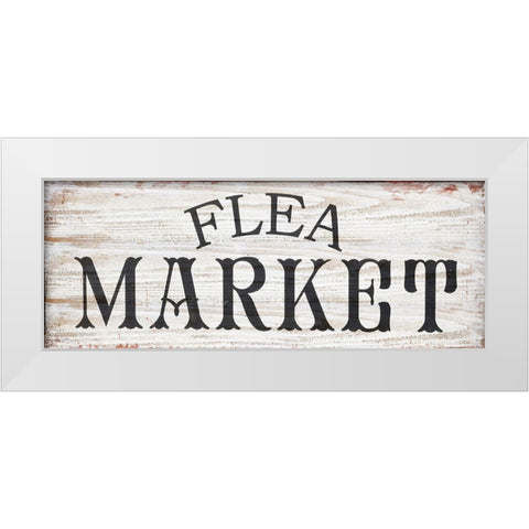 Flea Market White Modern Wood Framed Art Print by Sommers, Mindy
