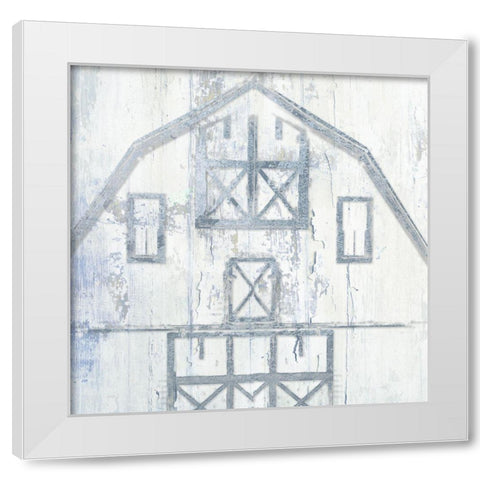 Country Barn White Modern Wood Framed Art Print by Sommers, Mindy