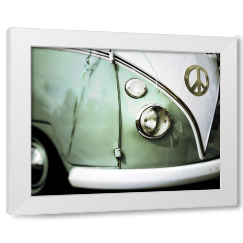 Peace White Modern Wood Framed Art Print by Sommers, Mindy