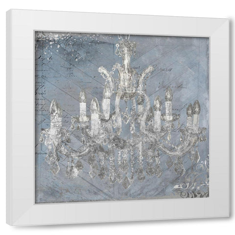 Wedgewood Glow White Modern Wood Framed Art Print by Sommers, Mindy