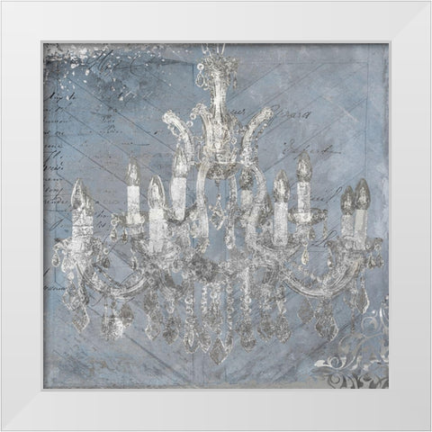 Wedgewood Glow White Modern Wood Framed Art Print by Sommers, Mindy