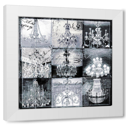 Danse Paree White Modern Wood Framed Art Print by Sommers, Mindy