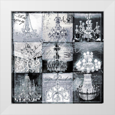 Danse Paree White Modern Wood Framed Art Print by Sommers, Mindy