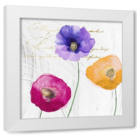 Le Jardin II White Modern Wood Framed Art Print by Sommers, Mindy
