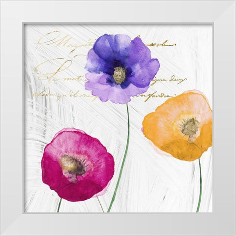 Le Jardin II White Modern Wood Framed Art Print by Sommers, Mindy