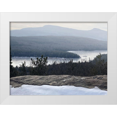 Winter Lake White Modern Wood Framed Art Print by Sommers, Mindy