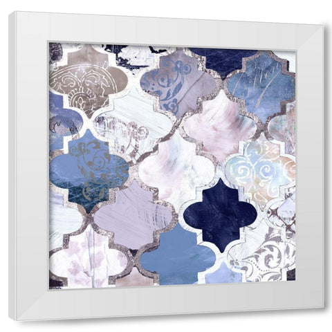 Periwinkle Paris White Modern Wood Framed Art Print by Sommers, Mindy