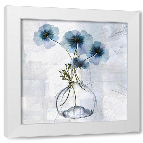 Tale of Two Vases II White Modern Wood Framed Art Print by Sommers, Mindy