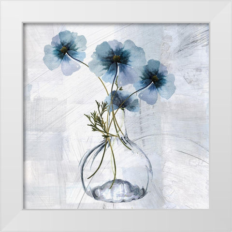 Tale of Two Vases II White Modern Wood Framed Art Print by Sommers, Mindy