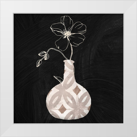 Calm Attention II White Modern Wood Framed Art Print by Sommers, Mindy