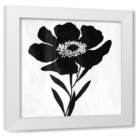 Touch and Contrast White Modern Wood Framed Art Print by Sommers, Mindy