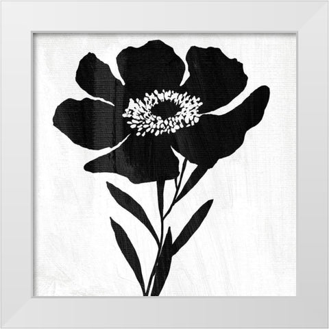 Touch and Contrast White Modern Wood Framed Art Print by Sommers, Mindy