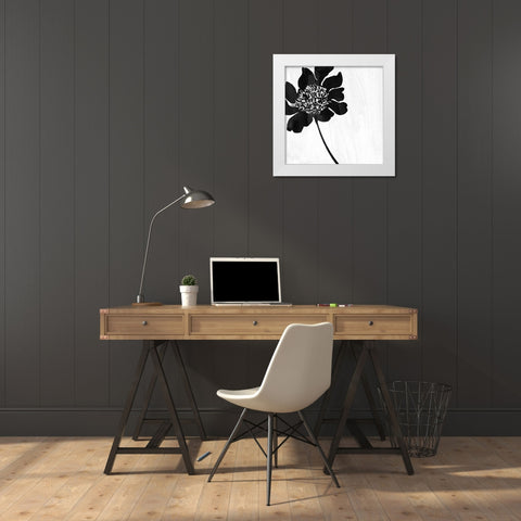 Mood in Blue White Modern Wood Framed Art Print by Sommers, Mindy