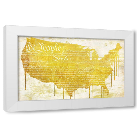 American Dream II White Modern Wood Framed Art Print by Sommers, Mindy
