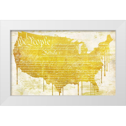 American Dream II White Modern Wood Framed Art Print by Sommers, Mindy
